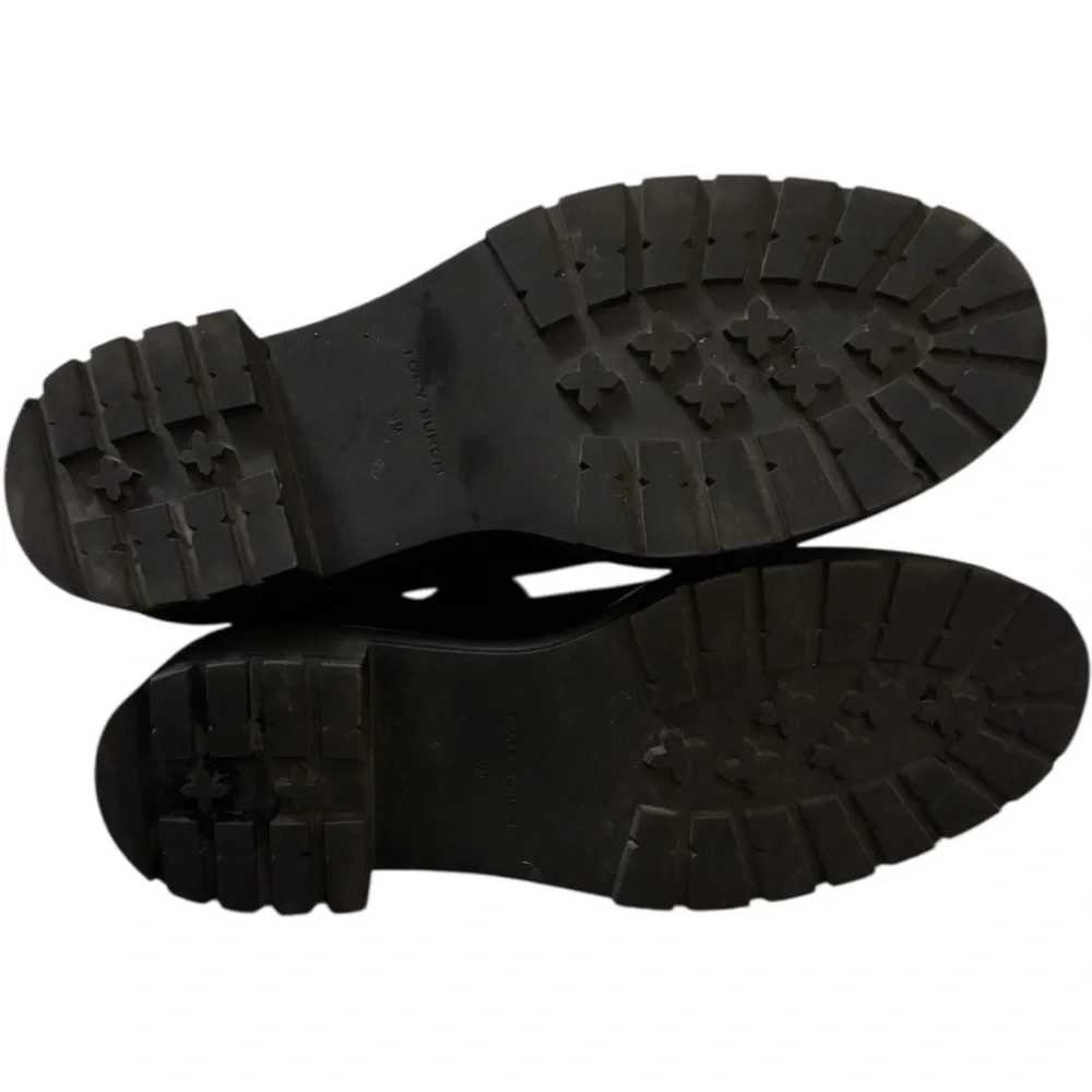 TORY BURCH Chelsea 50mm Lug Suede Bootie in Perfect Black Size 9